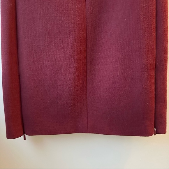 Lafayette 148 Sheath Shift Short Sleeve Wool Dress - Picture 4 of 11